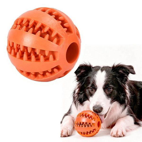 Dog Treat Dispenser Ball – Orange-Red, 2-Pack