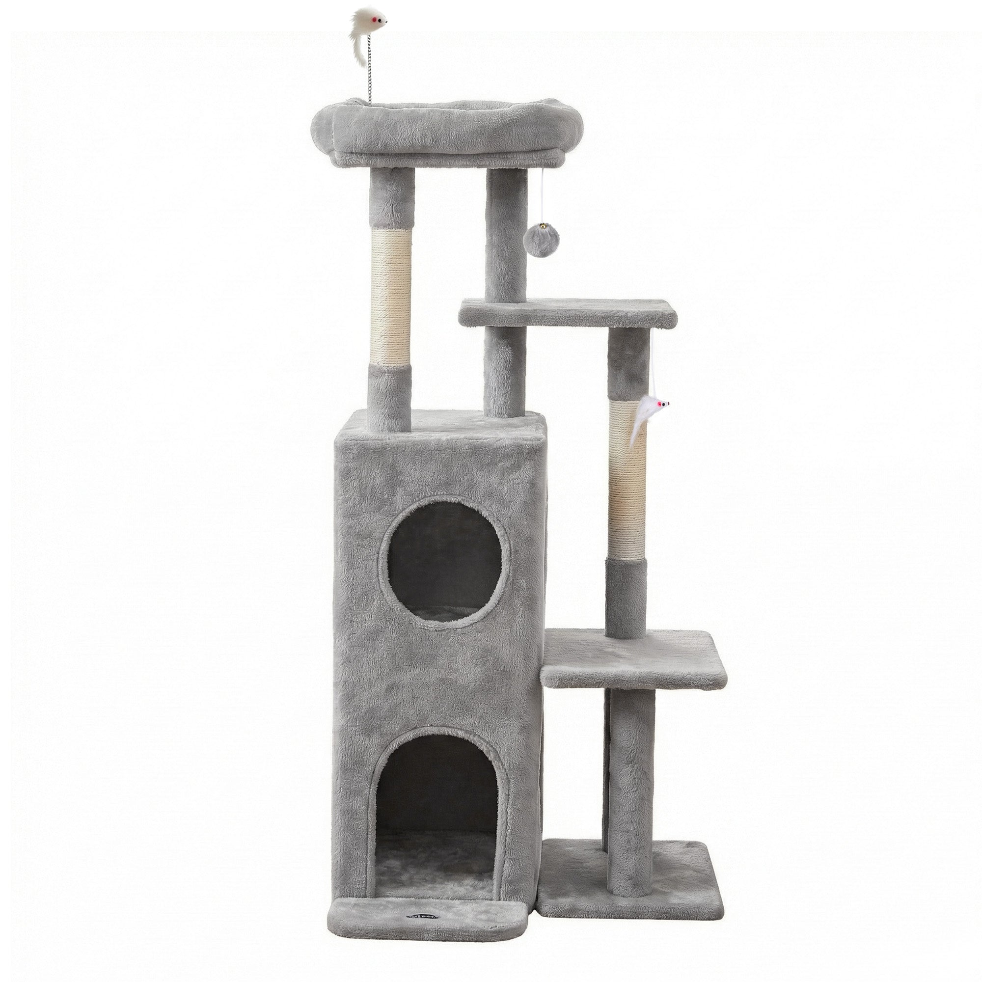 Cat Tower 127cm – Light Grey