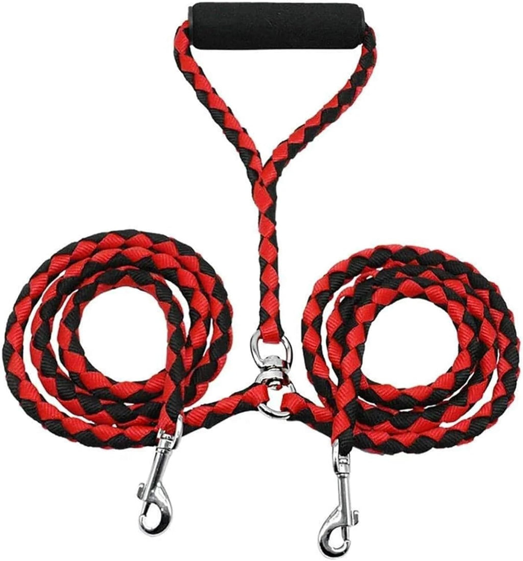Dog Lead & Collar Set – Red / Black