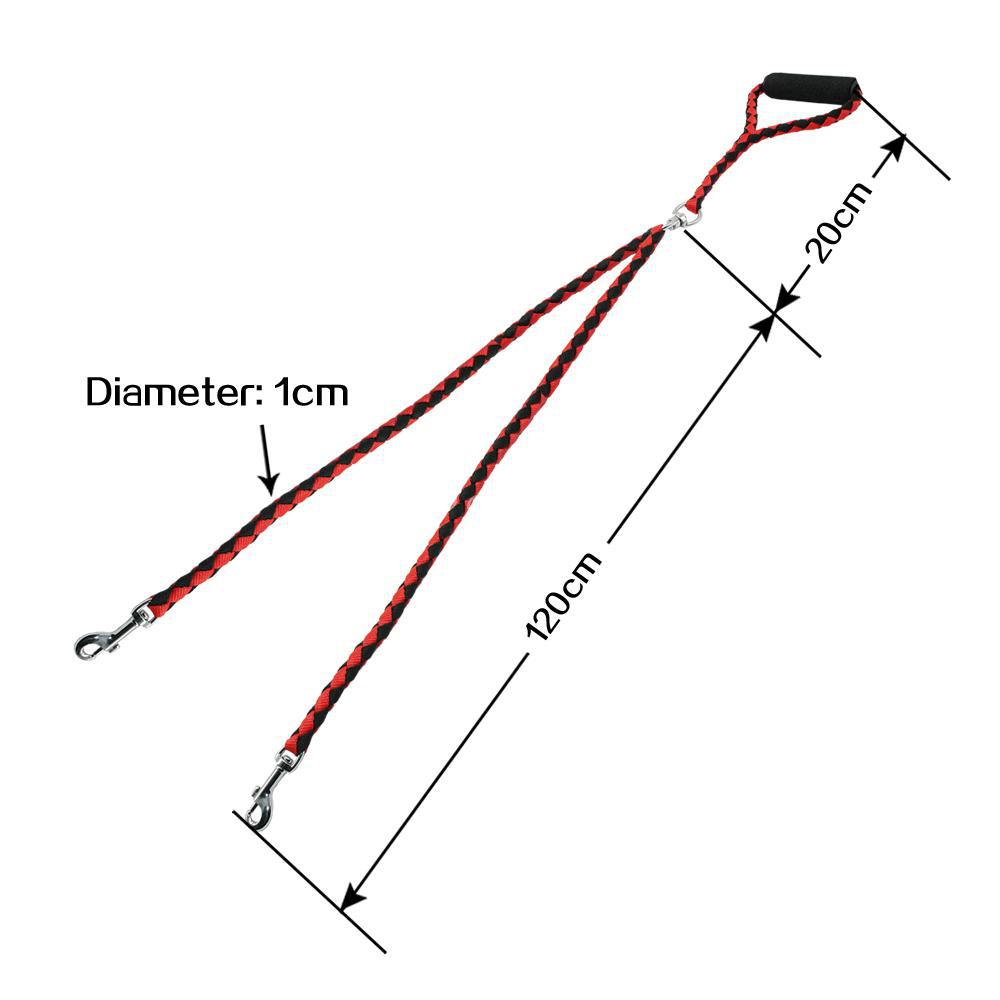 Dog Lead & Collar Set – Red / Black