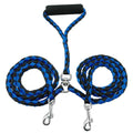 Dog Lead & Collar Set – Black / Blue