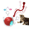 Motion-Activated Cat Toy Ball – Red