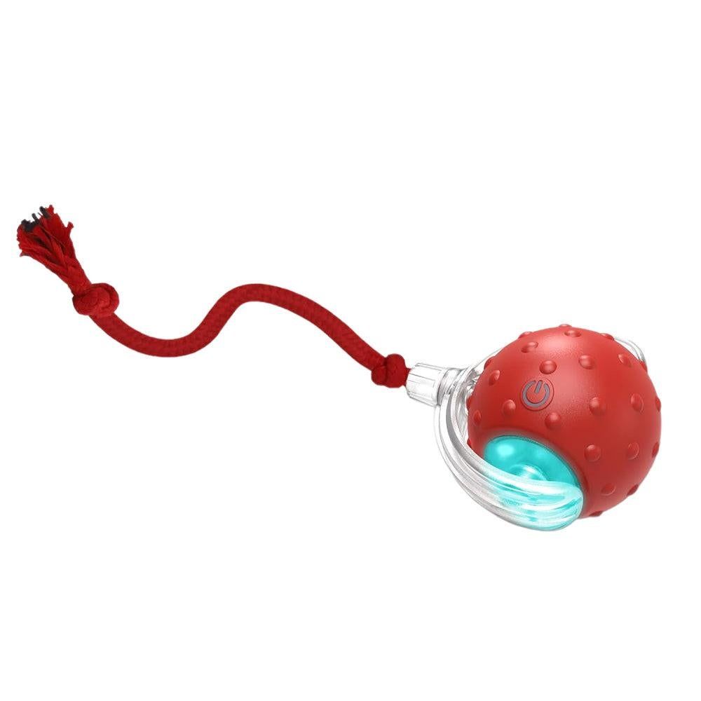 Motion-Activated Cat Toy Ball – Red