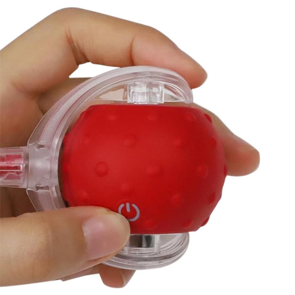 Motion-Activated Cat Toy Ball – Red