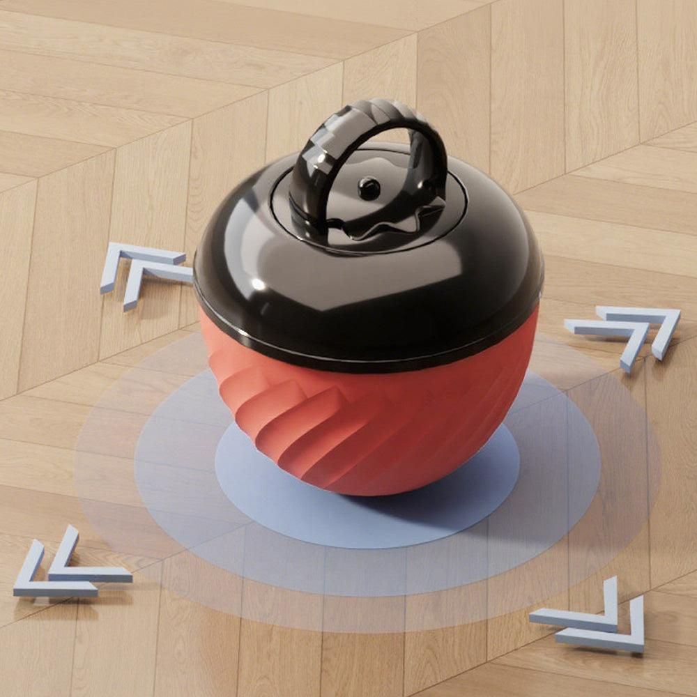 Squeaky Rolling Dog Ball Toy – Red