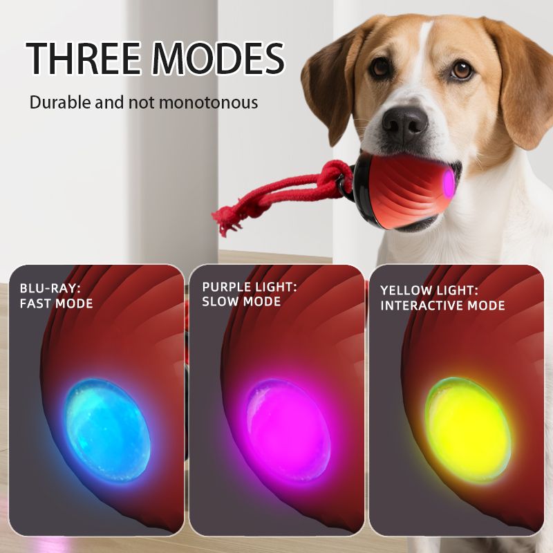 Electric Rolling Pet Ball – Red