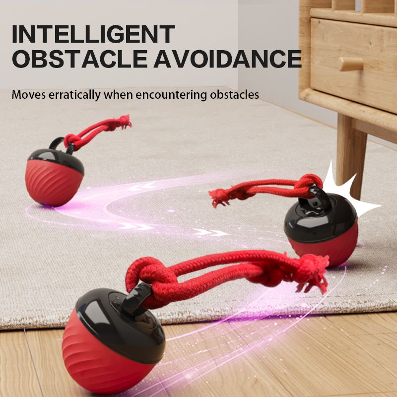 Electric Rolling Pet Ball – Red