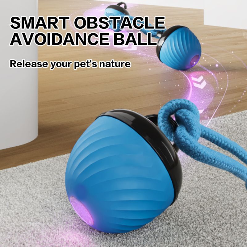 Electric Rolling Pet Ball – Blue