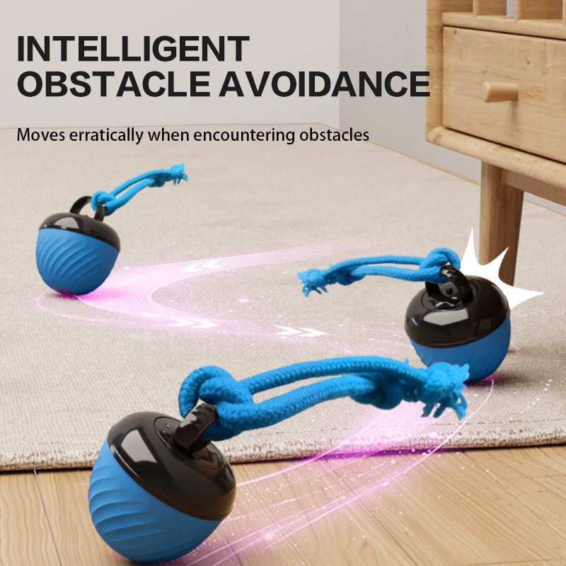 Electric Rolling Pet Ball – Blue