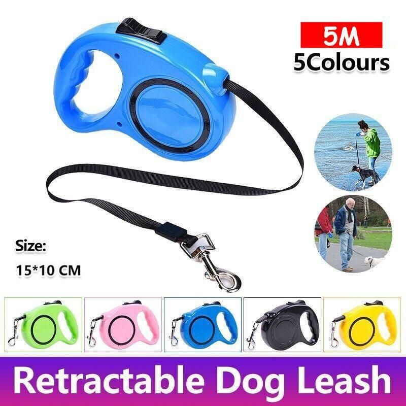 Retractable Dog Lead 5m – Yellow