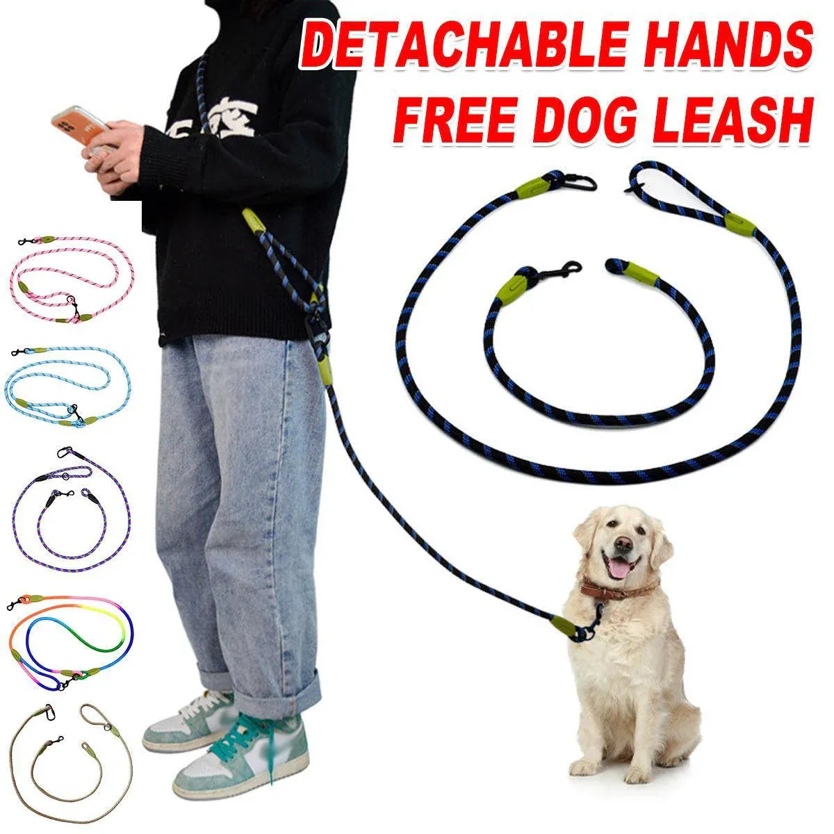Hands-Free Dog Lead – Black