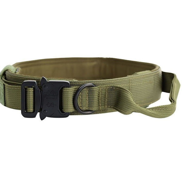 Tactical Dog Collar – Green, XL